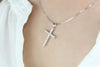 Heartland Stunning Diamond Cross In Pure 925 Sterling Silver Pendant