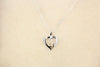 Heartland 10K Rose Gold and .925 Sterling Silver Diamond Accented Double Heart Pendant