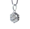 Heartland Diamond Seven Stone Floral Cluster Pendant