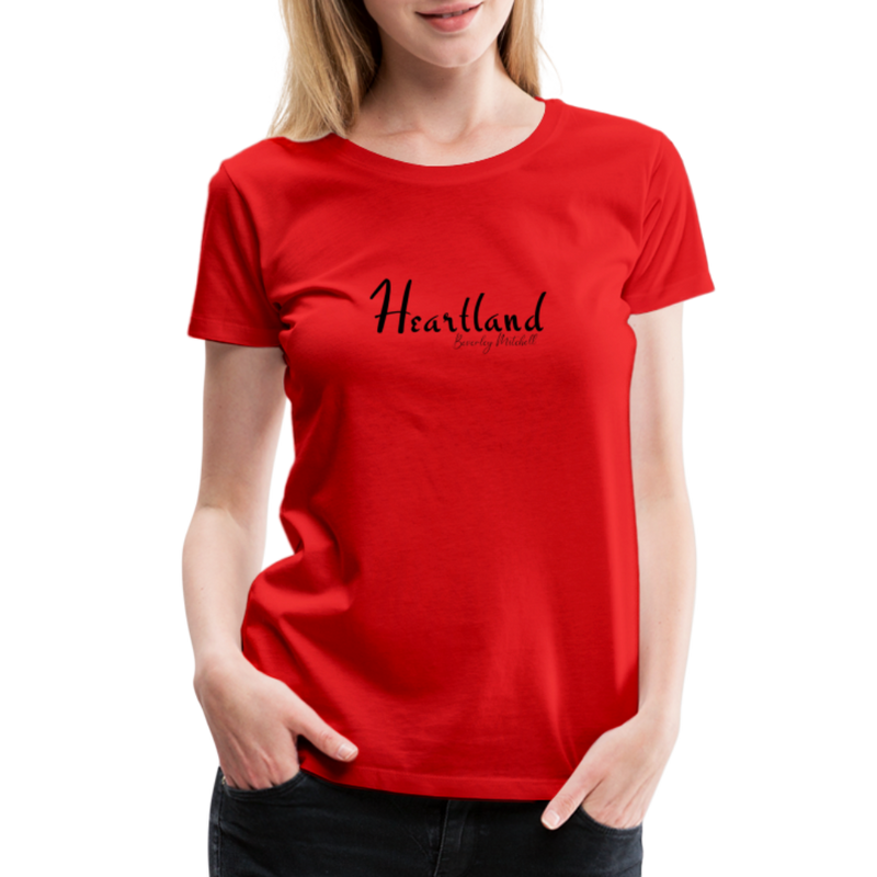 Heartland By Beverley Mitchell Women's Premium T-Shirt - red