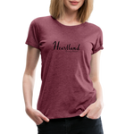 Heartland By Beverley Mitchell Women's Premium T-Shirt - heather burgundy