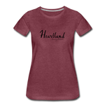 Heartland By Beverley Mitchell Women's Premium T-Shirt - heather burgundy