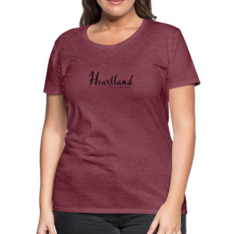 Heartland By Beverley Mitchell Women's Premium T-Shirt - heather burgundy