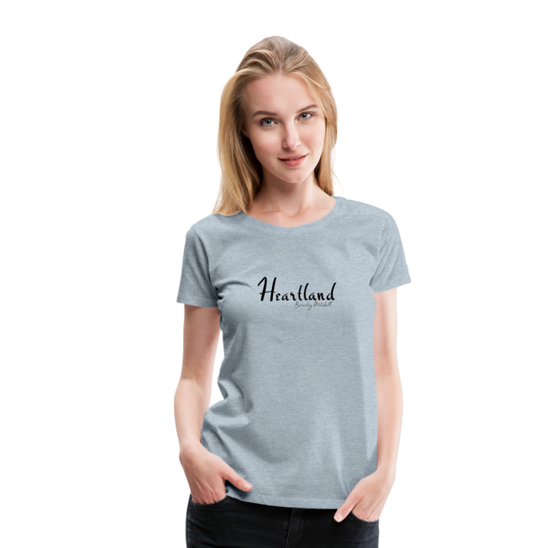 Heartland By Beverley Mitchell Women's Premium T-Shirt - heather ice blue